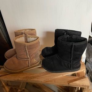 Airwalk fur lined boots tan size 5 black size 5.5